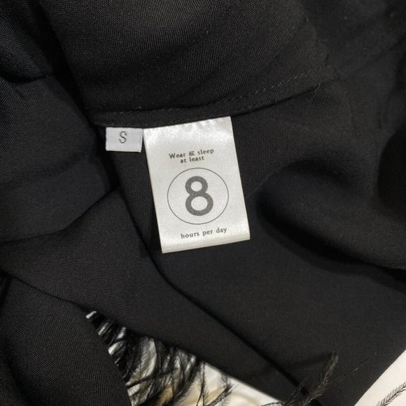 SLEEPER Black Slip Dress w/Feather Trim - Picture 9 of 10